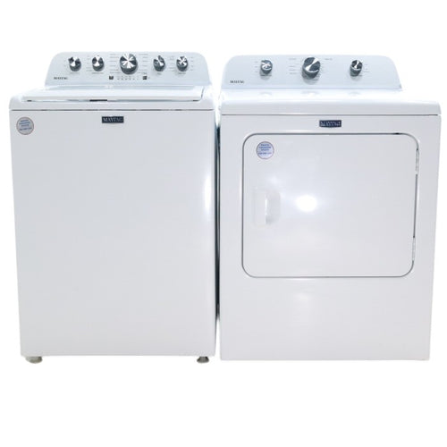 Pictures of Maytag Top Load 4.7 cu. ft. Agitator Washer with Extra Power and Deep Fill Option and Electric Wrinkle Prevent 7.0 cu. ft Dryer with End of Cycle Signal - Open Box - Neu Appliance Outlet - Discount Appliance Outlet in Austin, Tx