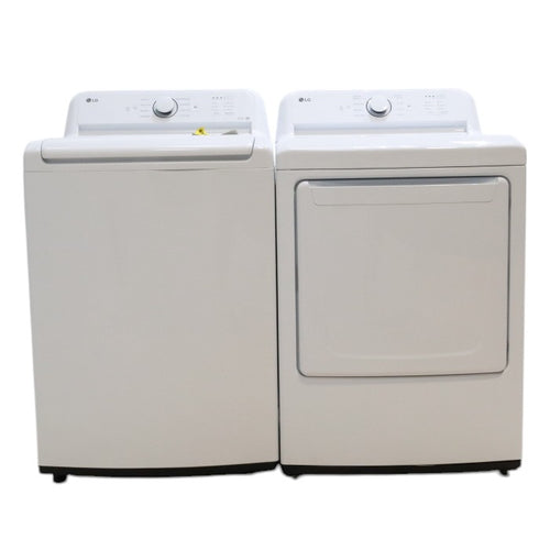 Pictures of ENERGY STAR LG 4.1 cu. ft. Top Load Washing M0achine with 4-Way Agitator and ENERGY STAR LG 7.3 cu. ft. Electric Dryer with Smart Diagnosis - Scratch & Dent - Minor - Neu Appliance Outlet - Discount Appliance Outlet in Austin, Tx