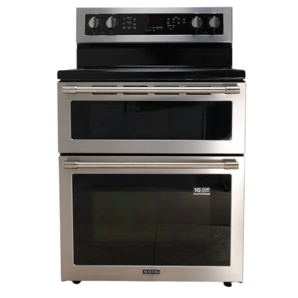 Maytag Finger Print Resistant Stainless Steel 30-Inch Wide Double Oven Electric  6.7 Cu. Ft. Range With True Convection - Scratch & Dent - Minor