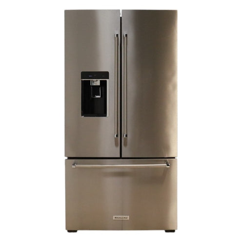 Pictures of Kitchenaid Stainless Steel 23.8 cu. ft. 36" Counter-Depth French Door Platinum Interior Refrigerator with PrintShield™ Finish - Scratch & Dent - Minor - Neu Appliance Outlet - Discount Appliance Outlet in Austin, Tx