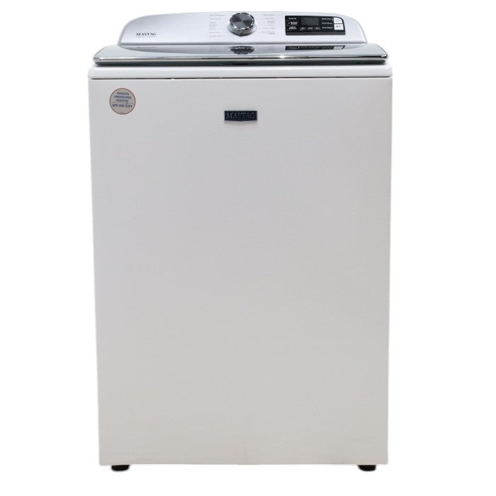 Pictures of Maytag 5.2 cu. ft. Smart Capable White ENERGY STAR Top Load Agitator Washing Machine with Extra Power - Open Box - Neu Appliance Outlet - Discount Appliance Outlet in Austin, Tx