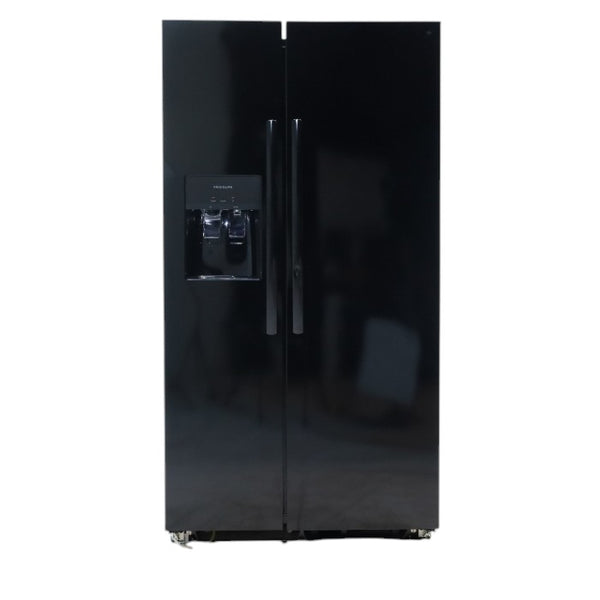 Frigidaire Black 26 Cu. Ft. 36" Standard-Depth ENERGY STAR Side-by-Side Refrigerator with EvenTemp™ Cooling System - Scratch & Dent - Minor