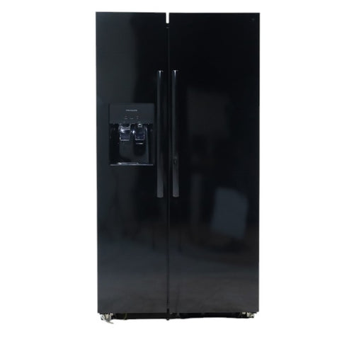 Pictures of Frigidaire Black 26 Cu. Ft. 36" Standard-Depth ENERGY STAR Side-by-Side Refrigerator with EvenTemp™ Cooling System - Scratch & Dent - Minor - Neu Appliance Outlet - Discount Appliance Outlet in Austin, Tx