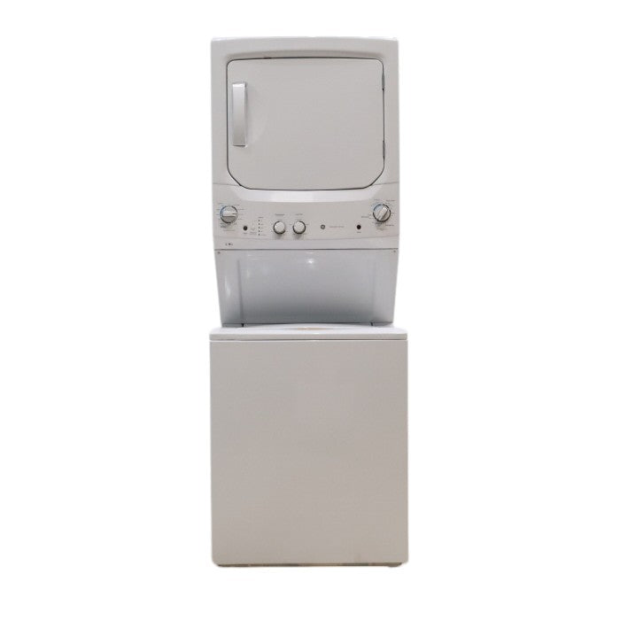 27" Wide GE 3.8 cu. ft. Laundry Center Washer and 5.9 cu. ft. Electric Dryer with Electro-Mechanical Rotary Dial Controls - Certified Refurbished
