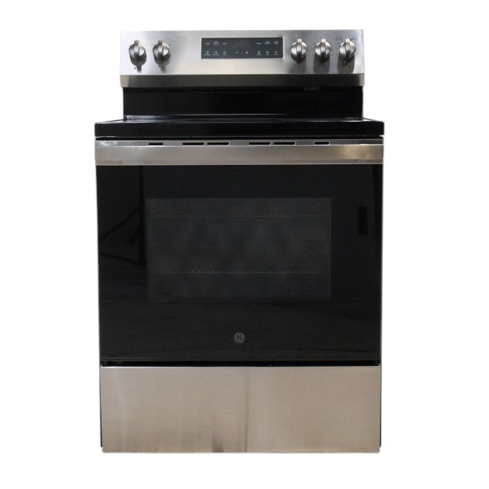 GE Stainless Steel 30" Free-Standing Electric Range with Crisp Mode - Open Box