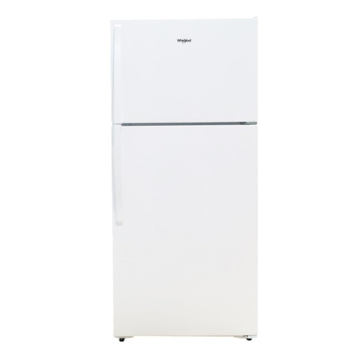 Pictures of 28" Wide White Whirlpool 14.3 cu. ft. Top Freezer Refrigerator with Reversible Doors - Open Box - Neu Appliance Outlet - Discount Appliance Outlet in Austin, Tx