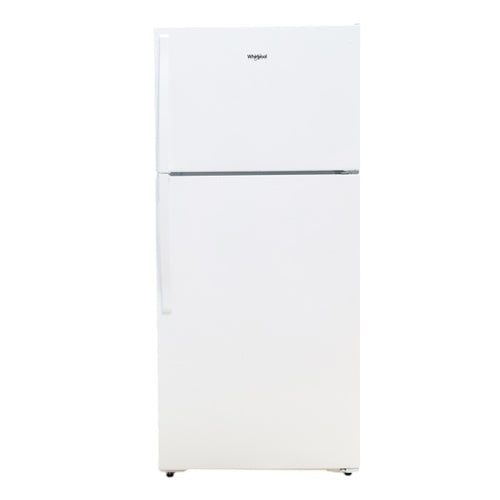 Pictures of 28" Wide White Whirlpool 14.3 cu. ft. Top Freezer Refrigerator with Reversible Doors - Open Box - Neu Appliance Outlet - Discount Appliance Outlet in Austin, Tx