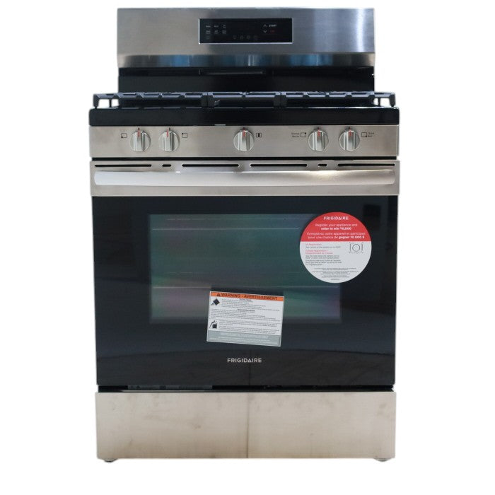 Frigidaire Stainless Steel 30" Gas Range with Air Fry and Five Burner Cooktop - Scratch & Dent - Minor