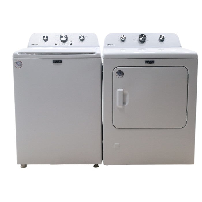 Maytag 4.5 cu. ft. Top Load Washer with Power Agitator and 7.0 cu. ft. Gas Dryer with Reversible Door MVW4505MW / MGD4500MW- Open Box