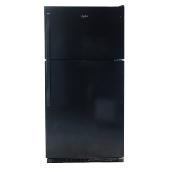 33 in. Wide Black Whirlpool 20.5 cu. ft. Top Freezer Refrigerator with Icemaker - Open Box