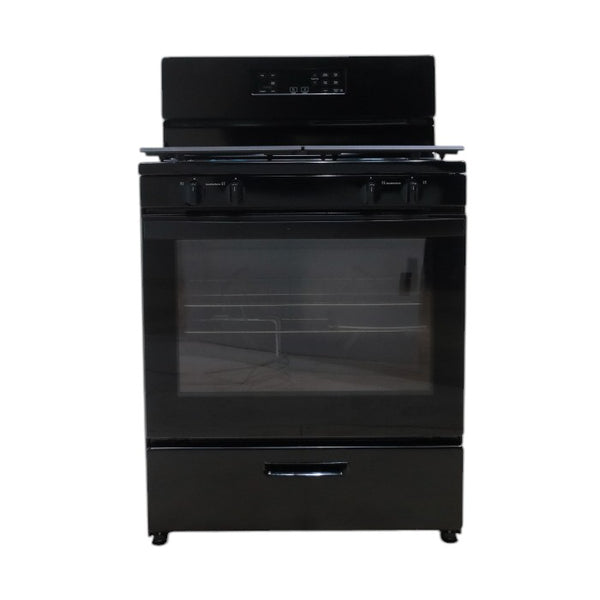 Whirlpool Black 5.1 Cu. Ft. Freestanding Gas Range with Broiler Drawer and Frozen Bake Technology - Scratch & Dent - Minor