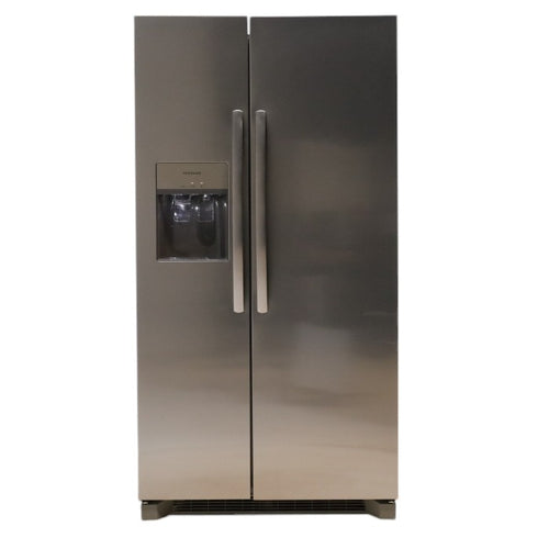 Pictures of ENERGY STAR Frigidaire Fingerprint Resistant Stainless Steel 25.6 cu. ft. Side by Side Refrigerator with Water and Ice Dispenser - Scratch & Dent - Minor - Neu Appliance Outlet - Discount Appliance Outlet in Austin, Tx