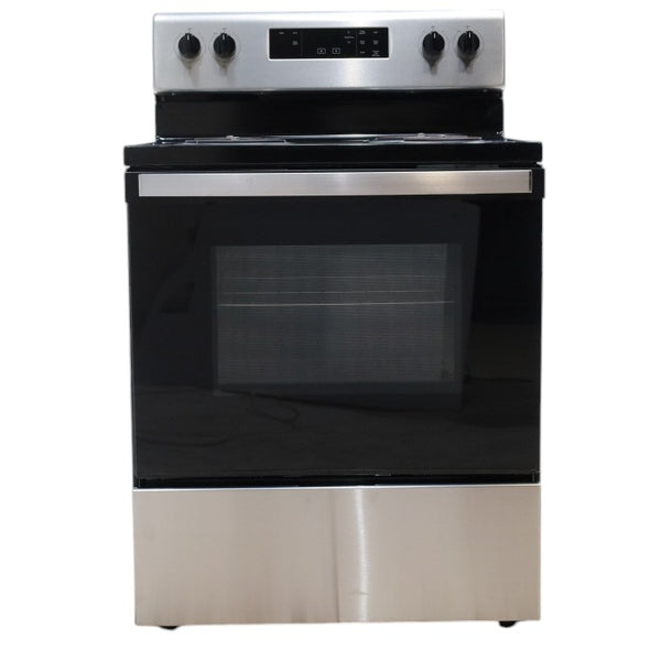 Whirlpool Stainless Steel 4.8 cu. ft. Electric Range with Keep Warm setting and Large Oven Window WFC150M0JS - Open Box