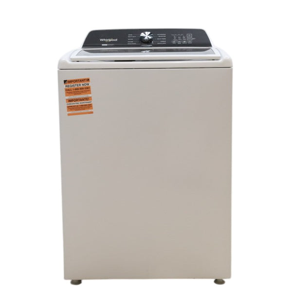 White Whirlpool 4.7 - 4.8 cu ft Capacity Top-Load Washer with 2 in 1 Removable Agitator - Open Box