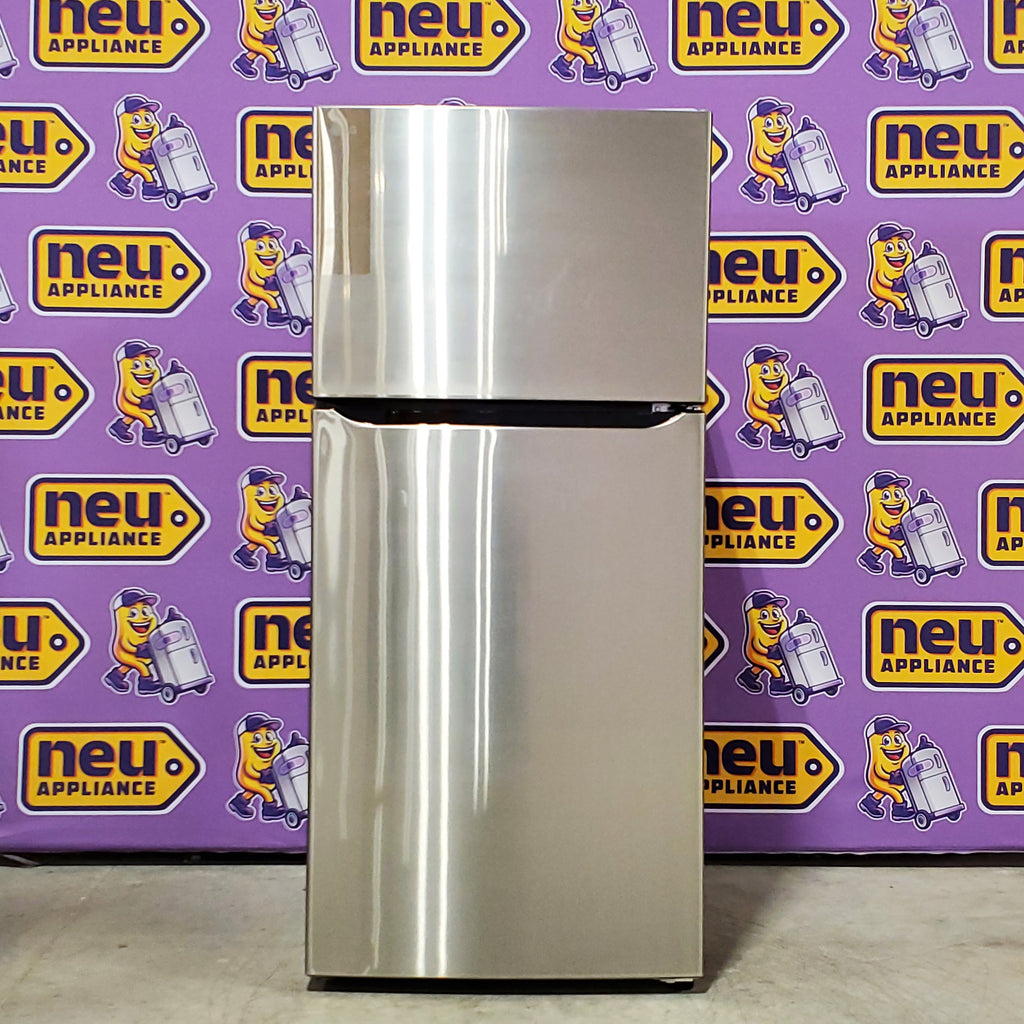 Pictures of LG 20 cu. ft. 30 Inch Wide Top Freezer Refrigerator in Stainless Steel 21SD02 - LTCS20020S - Scratch & Dent (Minor) - Neu Appliance Outlet - Discount Appliance Outlet in Austin, Tx