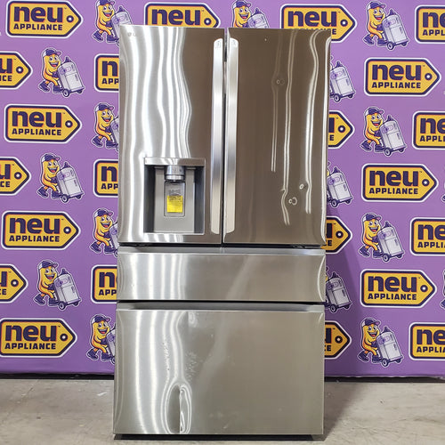 LG 29 cu. ft. Smart Standard-Depth MAX™ 4-Door French Door Refrigerator with Full-Convert Drawer™ in Print Proof Stainless Steel 5SD271 - LF29H8330S - Scratch & Dent (Moderate)