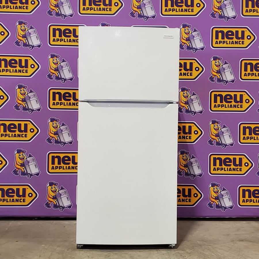 Frigidaire 30" Wide Garage Ready Top Freezer 18 Cu. Ft. Refrigerator with EvenTemp Cooling System and Spacious Interior Storage in White 24SD45 - FFTR1814WW - Scratch & Dent (Minor)