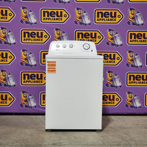 Amana Top Load 3.8 Cu. Ft. Washer with High Efficiency Agitator in White 24SD24 - NTW4519JW - Scratch & Dent (Minor)