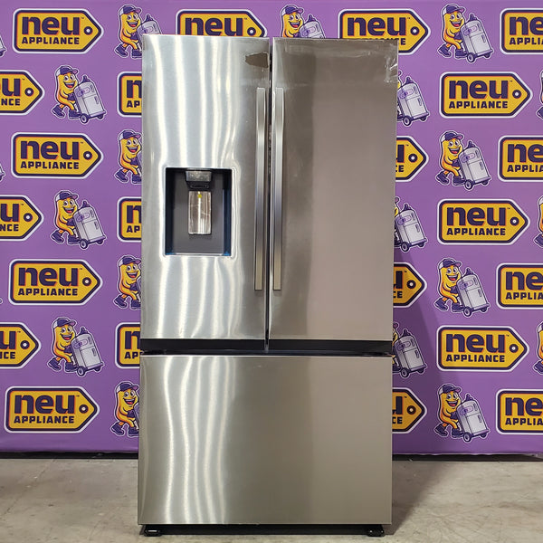 Samsung 31 cu. ft. Mega Capacity 3-Door French Door Refrigerator in Stainless Steel with Four Types of Ice 5SD270 - RF32CG5400SR - Scratch & Dent (Moderate)
