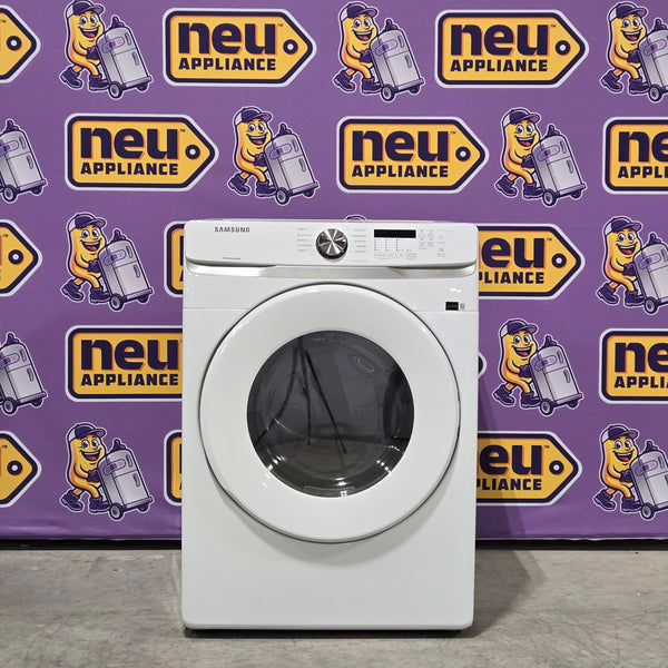 Samsung 7.5 cu. ft. Front Load Electric Dryer with Smart Care in White 6SD92 - DVE45T6000W - Open Box