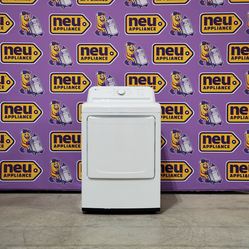 Pictures of LG 7.3 Cu. Ft. Electric Rear Control Ultra Large Capacity Dryer in White with Sensor Dry 6SD65 - DLE6100W - Open Box - Neu Appliance Outlet - Discount Appliance Outlet in Austin, Tx