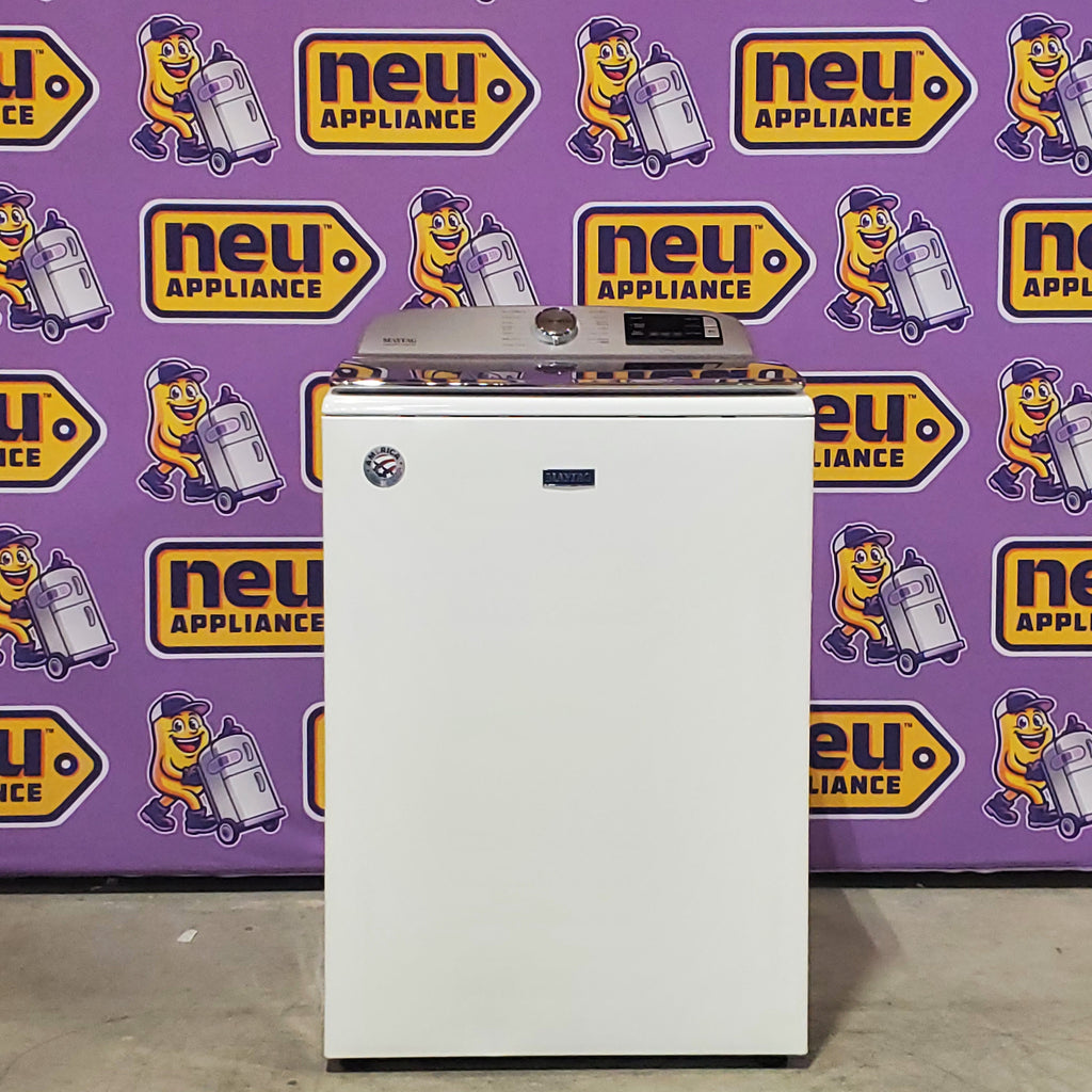 Pictures of Maytag Smart Top Load 5.2 Cu. Ft. Washer with Extra Power Button in White 1CR4058 - MVW7230HW - Certified Refurbished - Neu Appliance Outlet - Discount Appliance Outlet in Austin, Tx