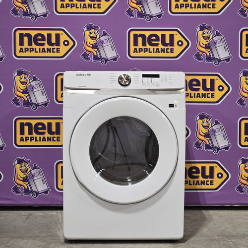 Samsung 7.5 cu. ft. Front Load Electric Dryer with Smart Care in White 6SD50 - DVE45T6000W - Scratch & Dent (Minor)