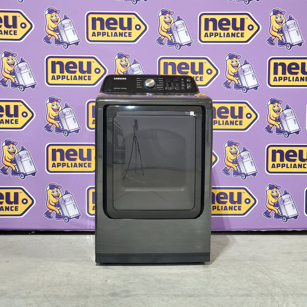 Samsung 7.4 cu. ft. Smart Electric Dryer with Sensor Dry in Brushed Black 24SD03 - DVE47CG3500V - Scratch & Dent (Minor)