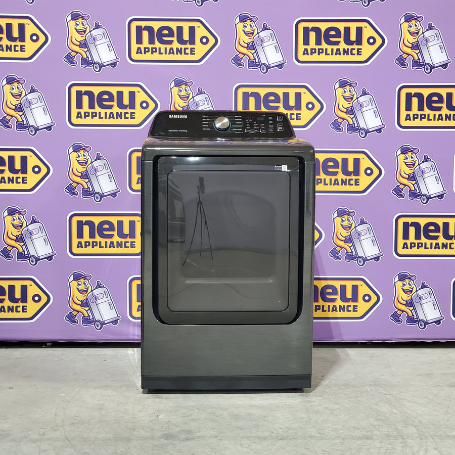 Samsung 7.4 cu. ft. Smart Electric Dryer with Sensor Dry in Brushed Black 24SD03 - DVE47CG3500V - Scratch & Dent (Minor)