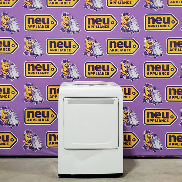 LG 7.3 cu. ft. Ultra Large Capacity High Efficiency Front Control Dryer 25SD82 - DLE1501W - Scratch & Dent (Moderate)
