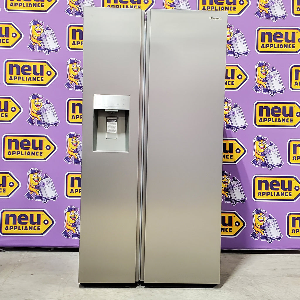 Hisense 29.1 cu. ft. Standard Depth Side by Side Refrigerator Stainless Steel 3SD734 - HRS290P5FSE - Scratch & Dent (Minor)