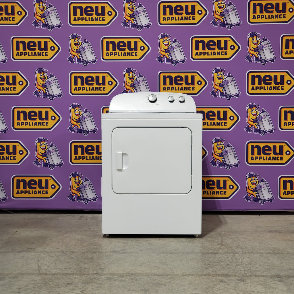 Pictures of Whirlpool Top Load 3.5 Cu. Ft. Washer with Deep Water Wash Option WTW4816FW - Scratch & Dent (Minor) and Whirlpool Vented 7.0 Cu. Ft. Electric Dryer 16130 - WED4815EW - Scratch & Dent (Minor) - Neu Appliance Outlet - Discount Appliance Outlet in Austin, Tx