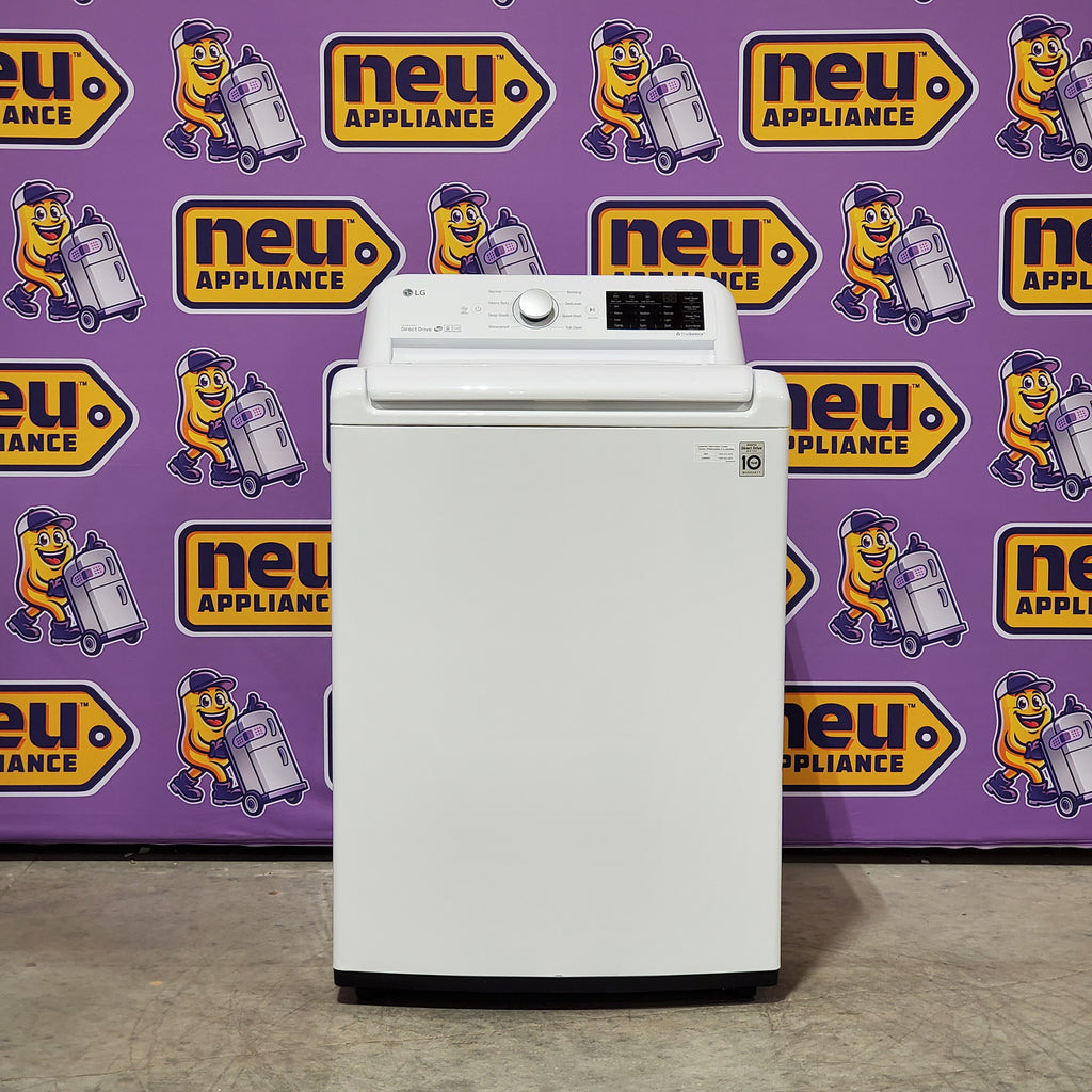 Pictures of LG 4.5 cu. ft. Top Load Washer with Impeller WT7100CW - Certified Refurbished and LG 7.3 cu. ft. Ultra Large Capacity Electric Dryer with EasyLoad™ Door 16084 - DLE7400WE - Certified Refurbished - Neu Appliance Outlet - Discount Appliance Outlet in Austin, Tx
