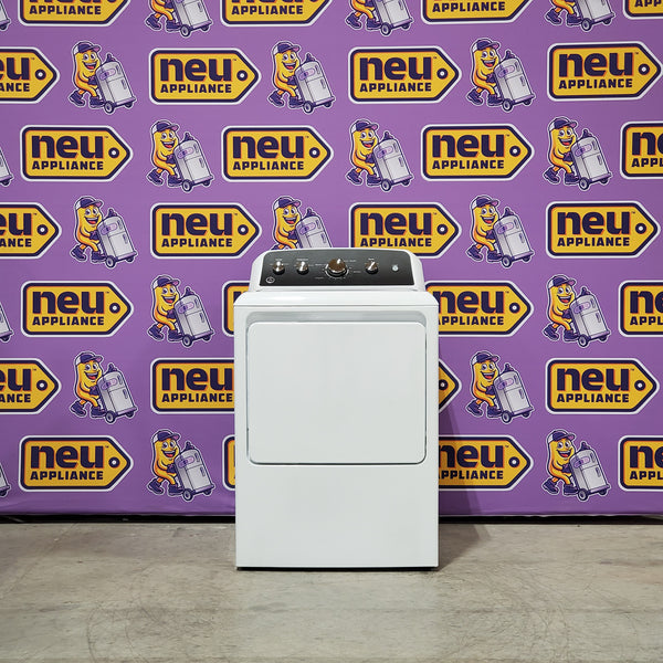 GE 7.2 cu. ft. Capacity Electric Dryer with Up To 120 ft. Venting and Extended Tumble 6SD48 - GTD48EASWWB - Scratch & Dent (Minor)