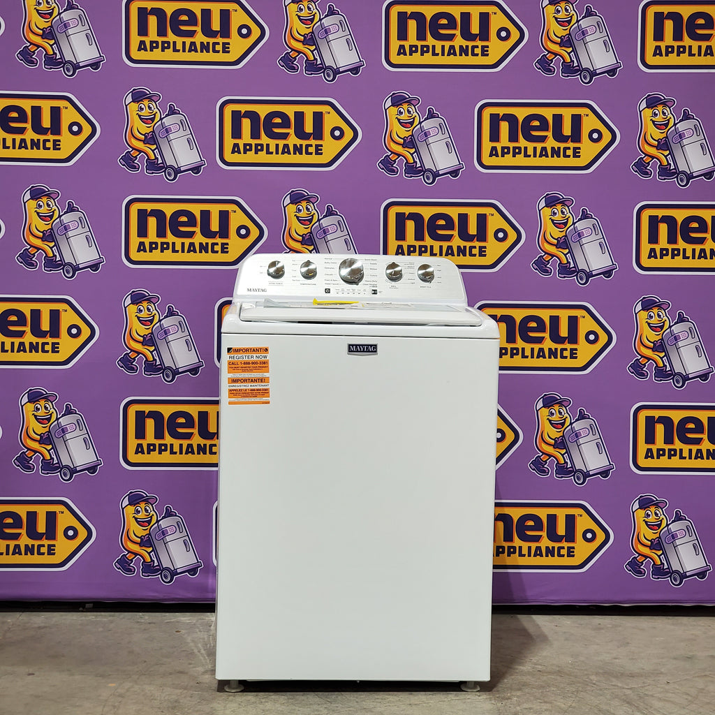 Pictures of Maytag Top Load 4.7 cu. ft. Agitator Washer with Extra Power and Deep Fill Option 24SD23 - MVW5435PW - Open Box - Neu Appliance Outlet - Discount Appliance Outlet in Austin, Tx