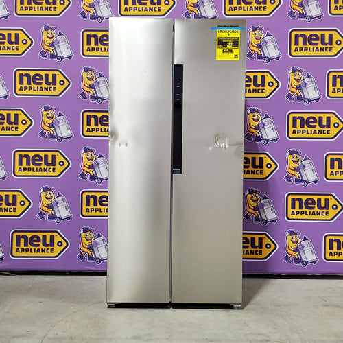 Hamilton Beach 15.6-cu ft Counter-Depth 32-in Wide Side-by-Side Refrigerator in Stainless Steel 25SD038 - HZ8551 - Scratch & Dent (Moderate)