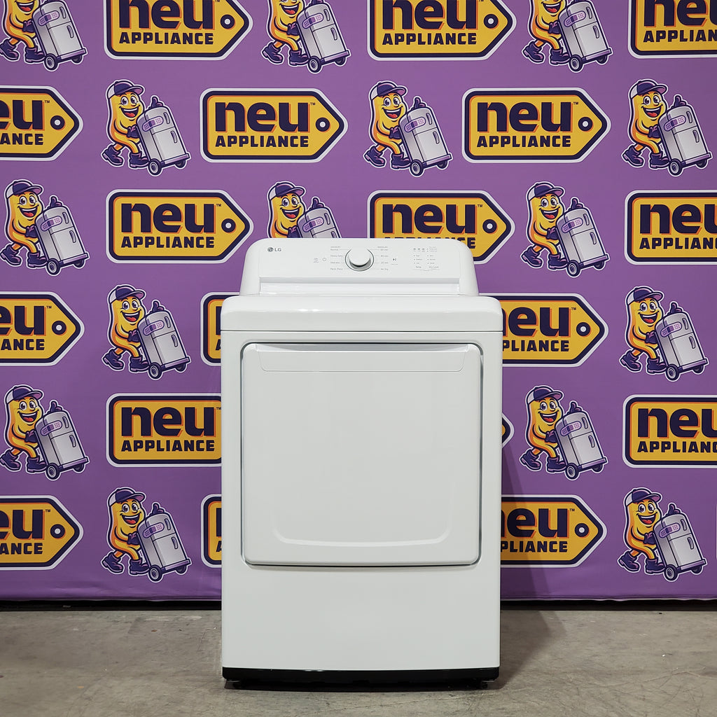 Pictures of LG 7.3 Cu. Ft. Electric Rear Control Ultra Large Capacity Dryer in White with Sensor Dry 6SD99 - DLE6100W - Open Box - Neu Appliance Outlet - Discount Appliance Outlet in Austin, Tx