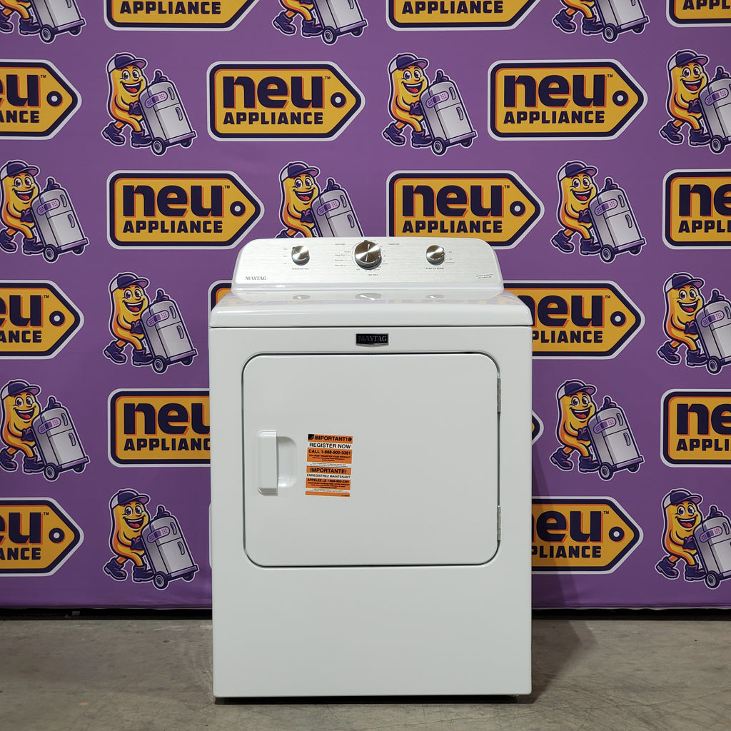 Pictures of Maytag Top Load 4.7 cu. ft. Agitator Washer with Extra Power and Deep Fill Option MVW5435PW - Open Box and MayTag 7.0 cu. ft. Top Load Electric Wrinkle Prevent Dryer 16090 - MED4500MW - Scratch & Dent (Minor) - Neu Appliance Outlet - Discount Appliance Outlet in Austin, Tx