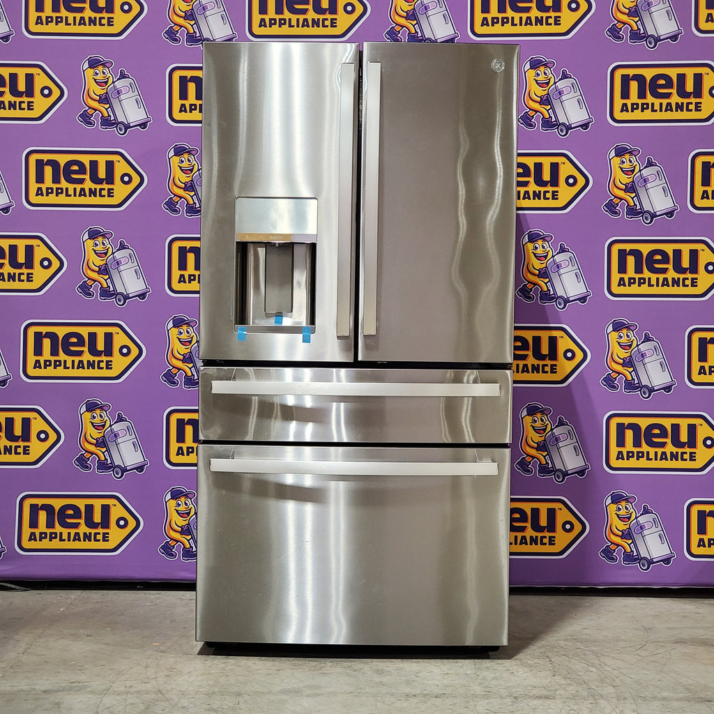 Pictures of GE Profile™ ENERGY STAR® 27.9 Cu. Ft. Smart Fingerprint Resistant 4-Door French-Door Refrigerator with Door In Door 22SD049 - PVD28BYNFS - Scratch & Dent (Minor) - Neu Appliance Outlet - Discount Appliance Outlet in Austin, Tx