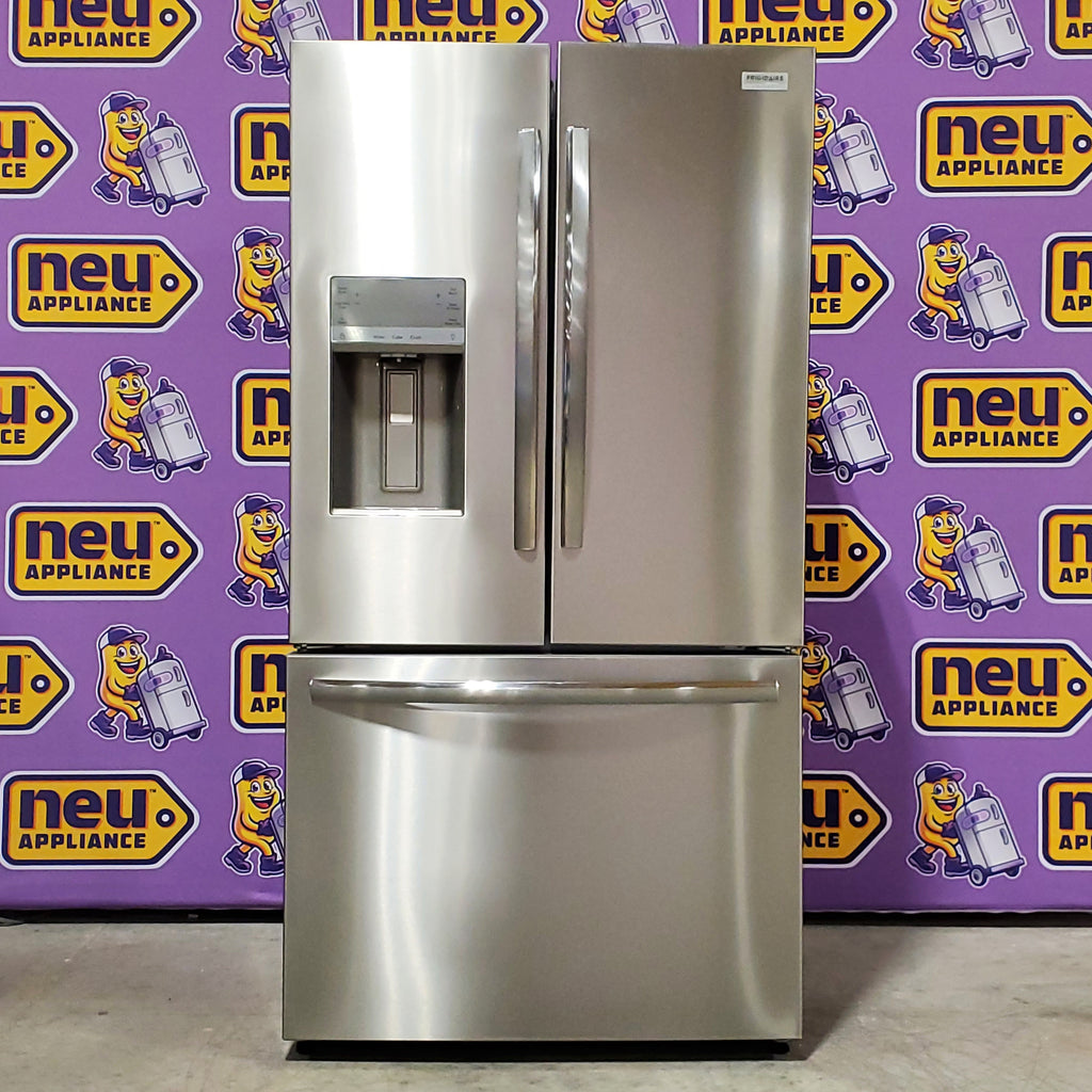 Frigidaire 27.8-cu ft ENERGY STAR French Door Refrigerator with Dual Ice Maker in Fingerprint Resistant Stainless Steel 20SD094 - GRFS2853AF - Scratch & Dent (Major)