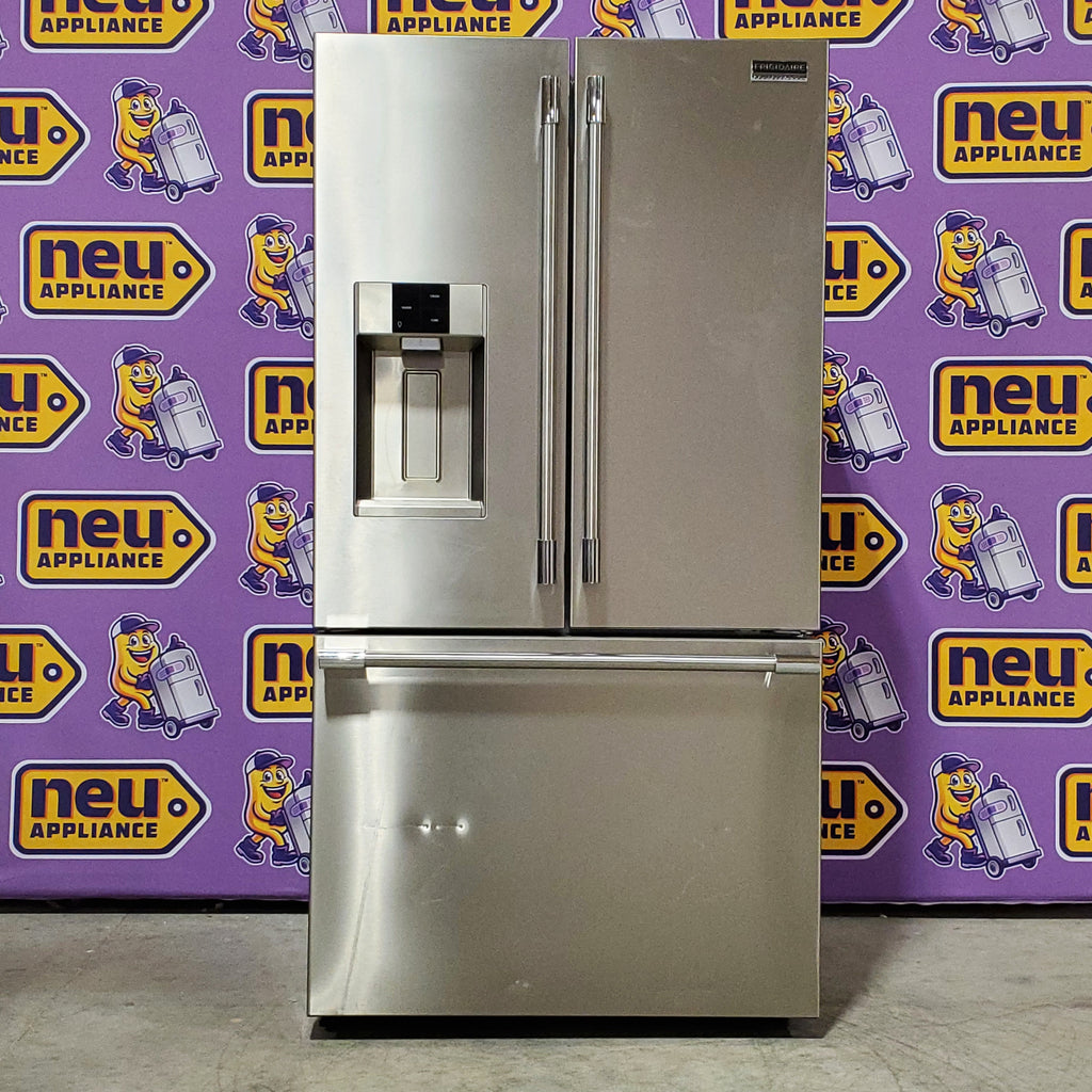 Pictures of Frigidaire Counter-Depth Professional ENERGY STAR 22.6 Cu. Ft. French Door with CrispSeal® Plus Crispers with Auto Humidity 4SD447 - PRFC2383AF - Scratch & Dent (Moderate) - Neu Appliance Outlet - Discount Appliance Outlet in Austin, Tx