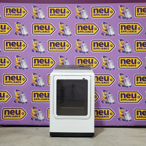 Samsung White Smart Electric 7.4 Cu. Ft. Dryer with Sensor Dry and Steam Sanitize+ 6SD47 - DVE52A5500W - Scratch & Dent (Minor)