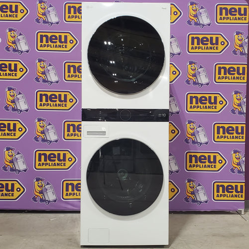 LG Single Unit LG WashTower™ with Center Control™ 5.0 cu. ft. Front Load Washer and 7.8 cu. ft. Electric Ventless Heat Pump Dryer 5SD275 - WKHC252HWA - Scratch & Dent (Minor)