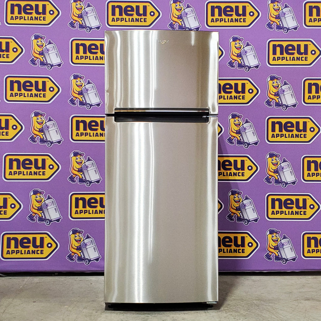 Whirlpool 18 Cu. Ft. 28" Wide Refrigerator in Stainless Steel 24SD48 - WRT518SZFM - Scratch & Dent (Minor)