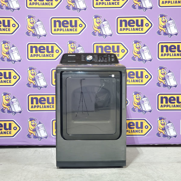 Samsung 7.4 cu. ft. Smart Electric Dryer with Sensor Dry in Brushed Black 6SD55 - DVE47CG3500V - Open Box
