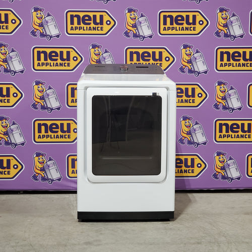 Samsung White Smart Electric 7.4 Cu. Ft. Dryer with Sensor Dry and Steam Sanitize+ 24SD10 - DVE52A5500W - Scratch & Dent (Minor)