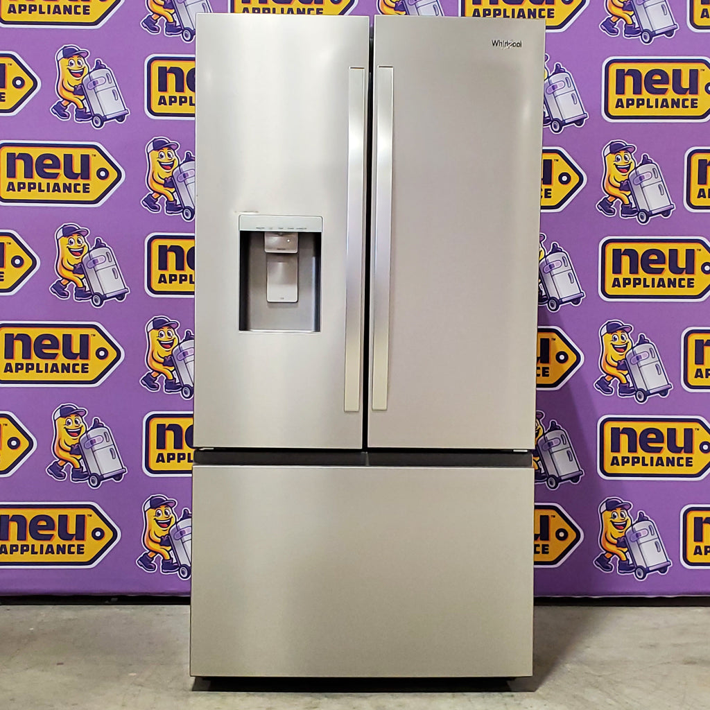 Whirlpool French Door Refrigerator in Fingerprint Resistant Stainless Finish with In-Door Water and Ice Maker - 30 cu. ft. 24SD50 - WRFF3536SZ - Scratch & Dent (Minor)