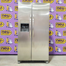 Frigidaire 25.6 cu. ft. ENERGY STAR Side by Side Refrigerator with Exterior Water and Ice Dispenser in Stainless Steel 3SD971 - FRSS2623AS - Scratch & Dent (Minor)