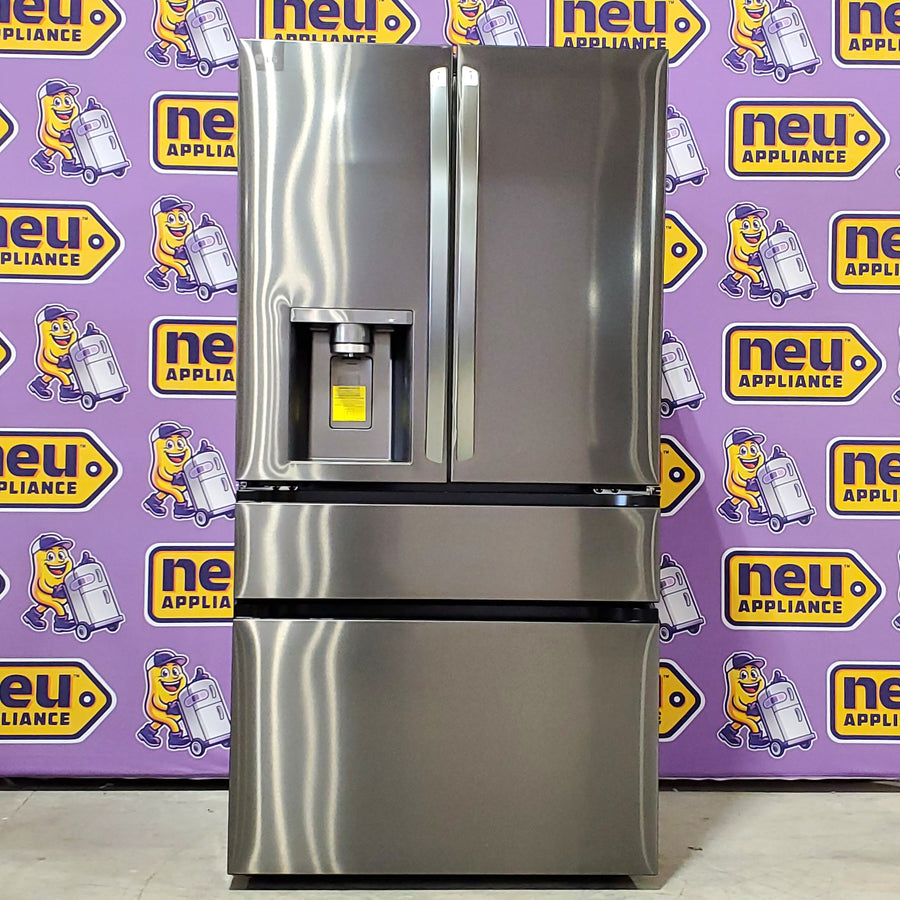LG 29 cu. ft. Smart Standard-Depth MAX™ 4-Door French Door Refrigerator with Full-Convert Drawer™ 3SD929 - LF29H8330D - Scratch & Dent (Minor)