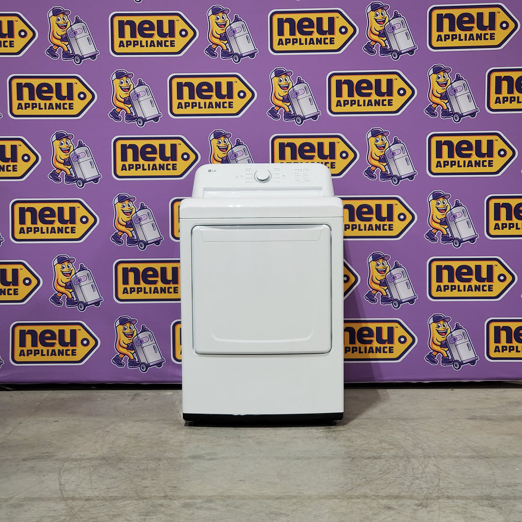 Pictures of LG 7.3 Cu. Ft. Electric Rear Control Ultra Large Capacity Dryer in White with Sensor Dry 6SD69 - DLE6100W - Open Box - Neu Appliance Outlet - Discount Appliance Outlet in Austin, Tx